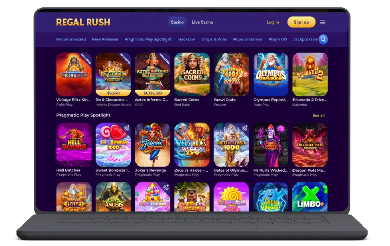 RegalRush kasino side